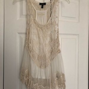 Lace flowy top